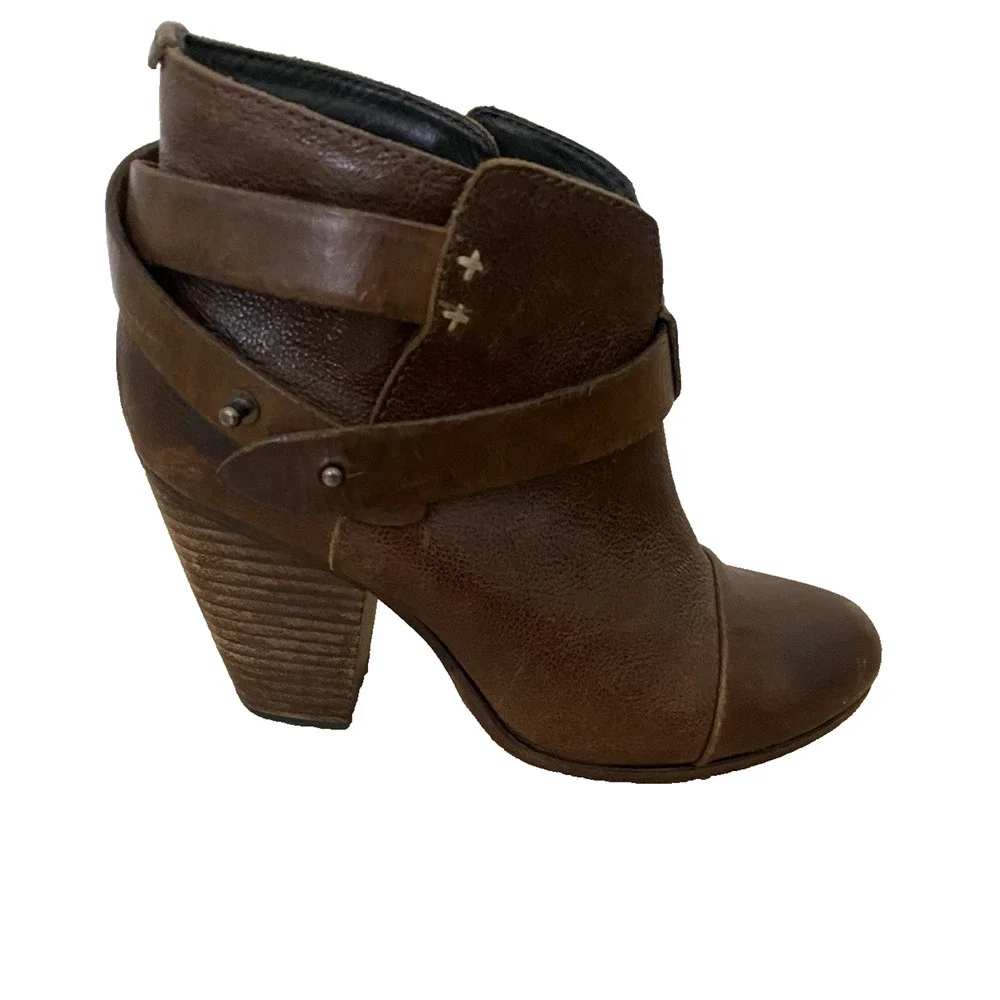 Rag‎ & Bone Harrow Ankle Western Boots Brown Boot EU 37 Boho Festival